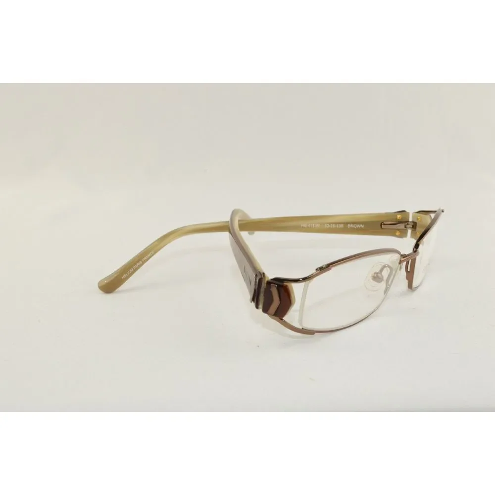 New Helium Eyewear Rx Frame HE 4113r‎  Size: 50-16-135 Color: Brown